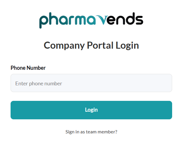 Pharmavends login